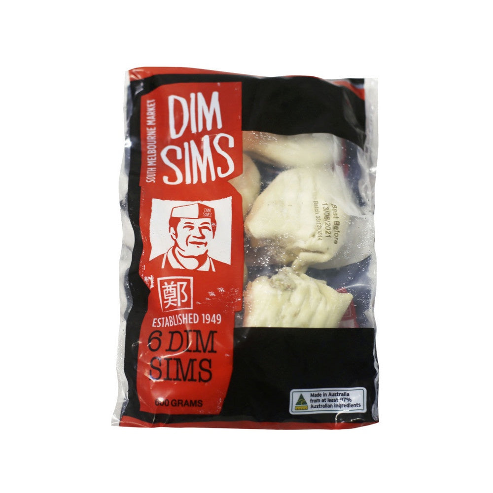 South Melbourne Dim Sims Beef 6pk 600g