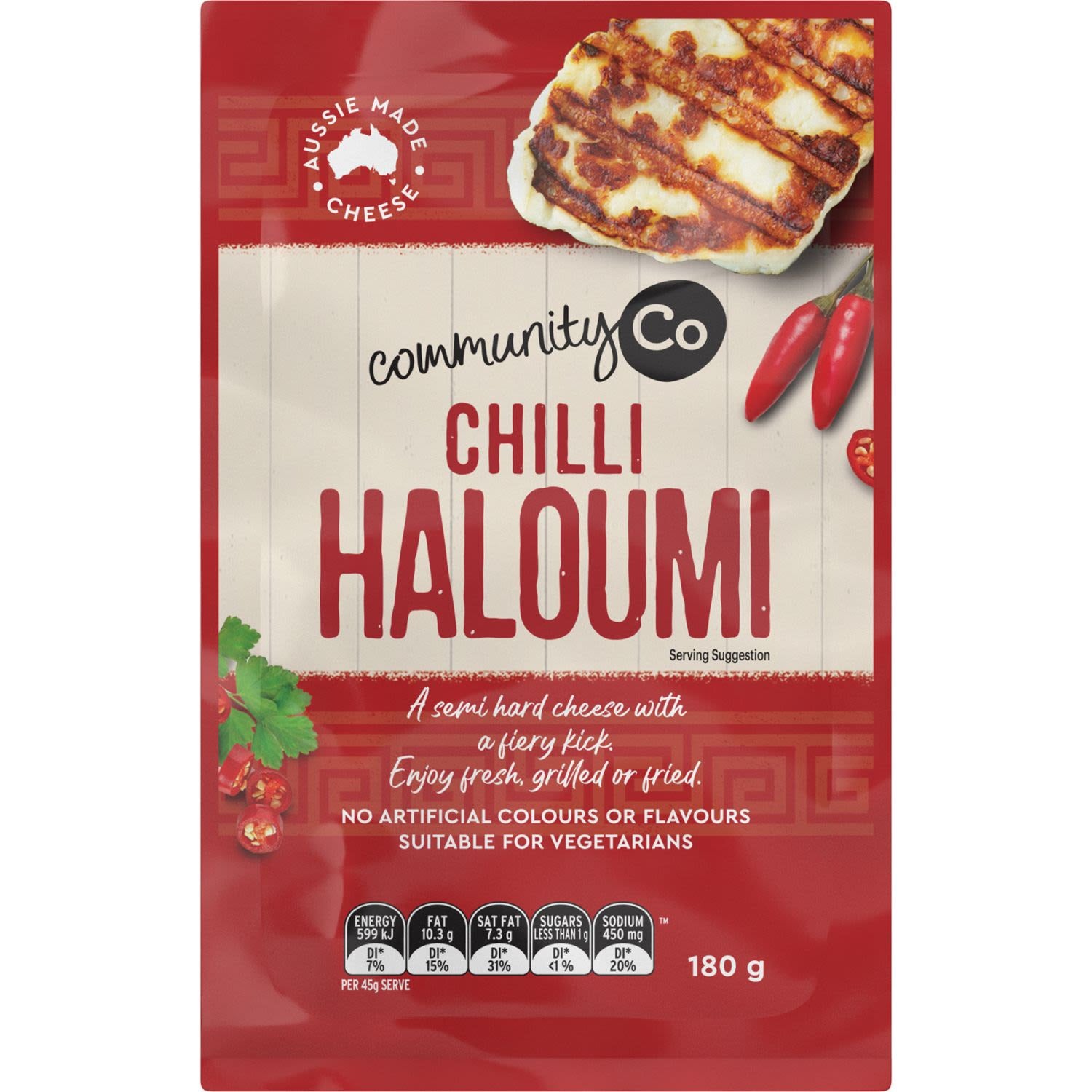 Community Co Chilli Haloumi 180g