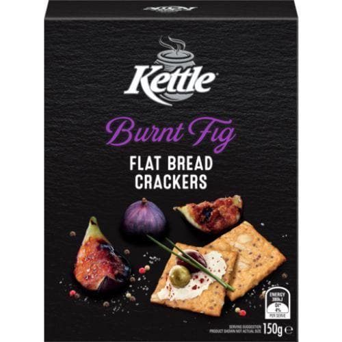 #Kettle Burnt Fig Flat Bread Crackers 150g