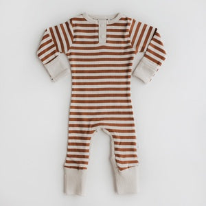 Biscuit Stripe Growsuit Size 000