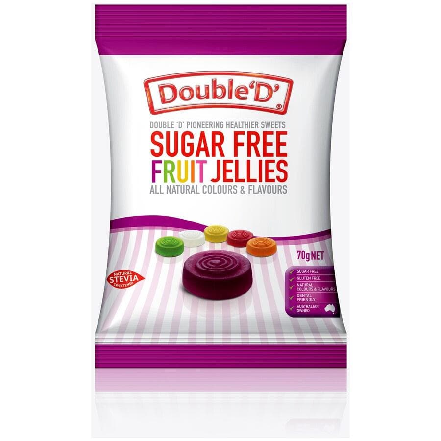 Double D Sugar Free Fruit Jellies 70g