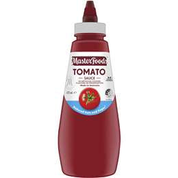 Masterfoods Tomato Sauce Reduced Salt & Sugar 475ml