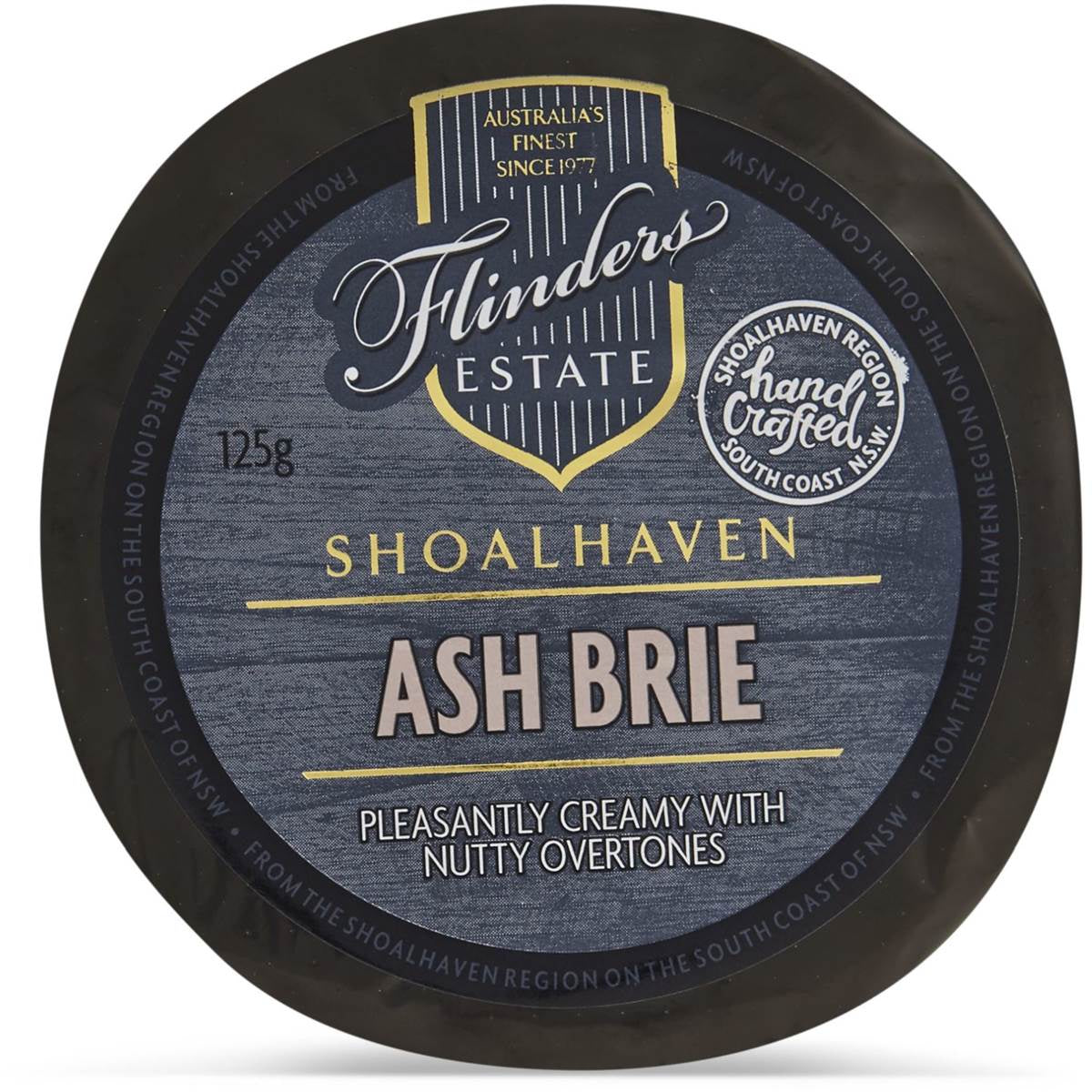 Flinders Estate Shoalhaven Ash Brie 125g