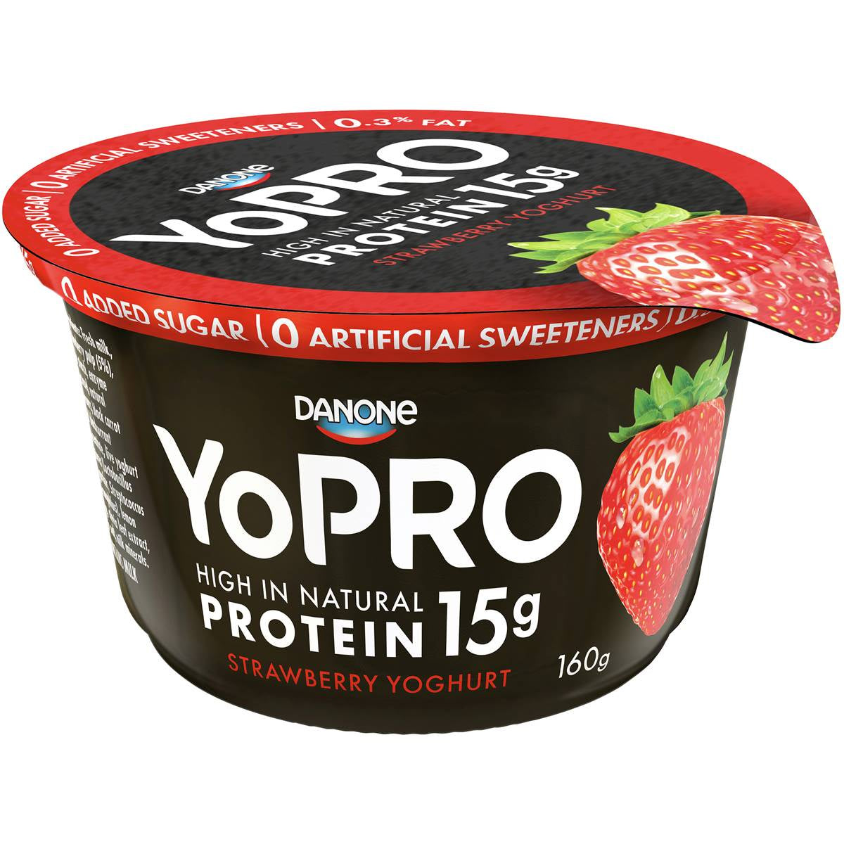 Danone Yopro High Protein Strawberry Greek Yoghurt 160g