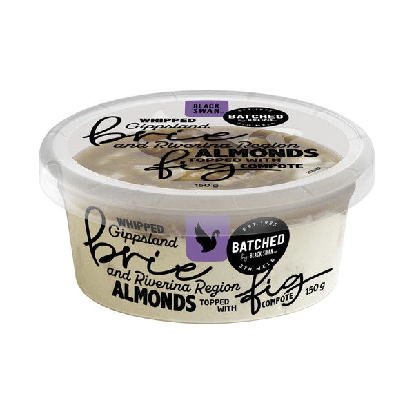 Black Swan Batched Whipped Brie & Almonds Dip topped with Fig Compote 150g