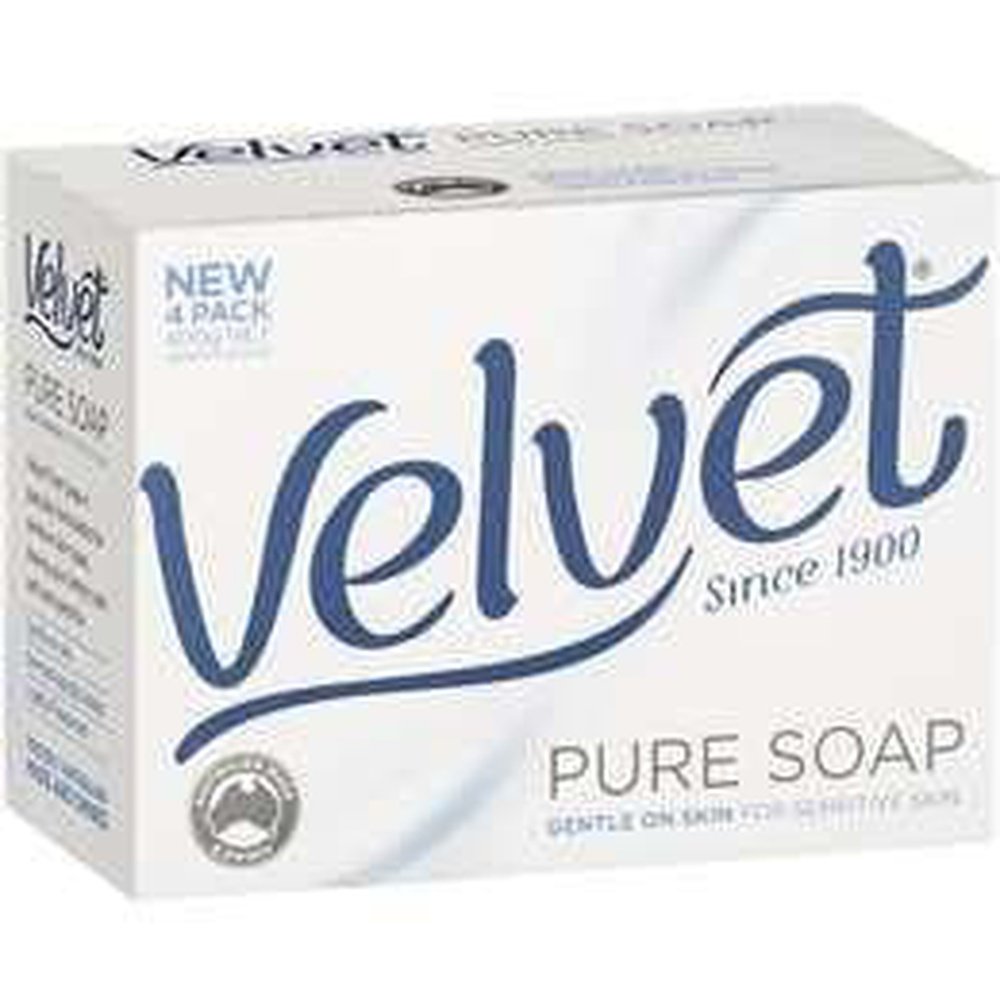 Velvet Pure Soap Bar 4pk