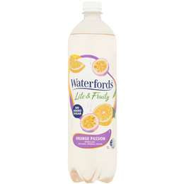 Waterfords Sparkling Mineral Water Lite Orange Passionfruit 1L