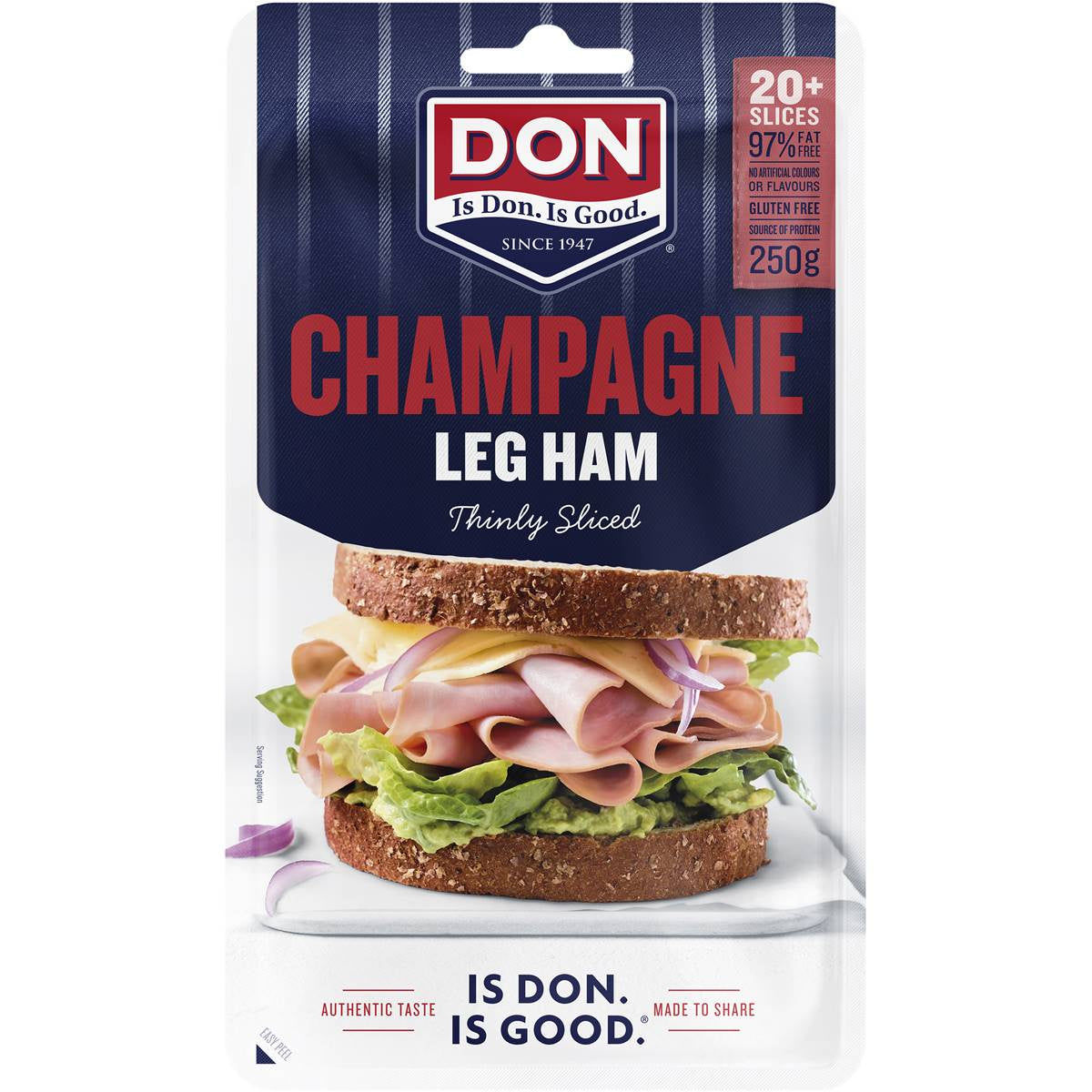 Don Champagne Thinly Sliced Leg Ham 250g