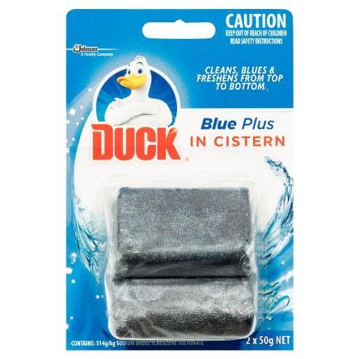 Duck In Cistern Toilet Blue 2x50g
