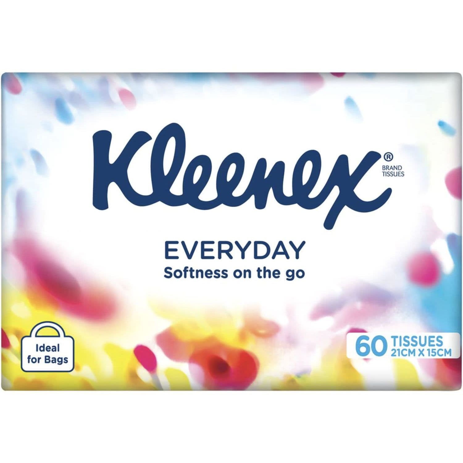 Kleenex Everyday Facial Tissue Soft Pack 2ply 60pk