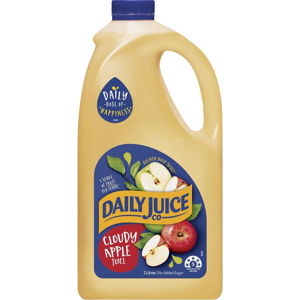 Daily Juice Co Cloudy Apple Juice 2L