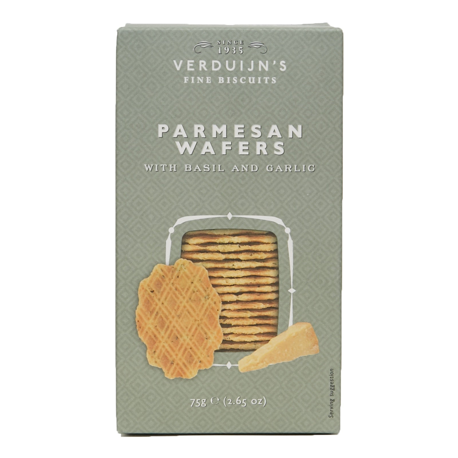 Verduijns Parmesan Wafers with Basil & Garlic 75g