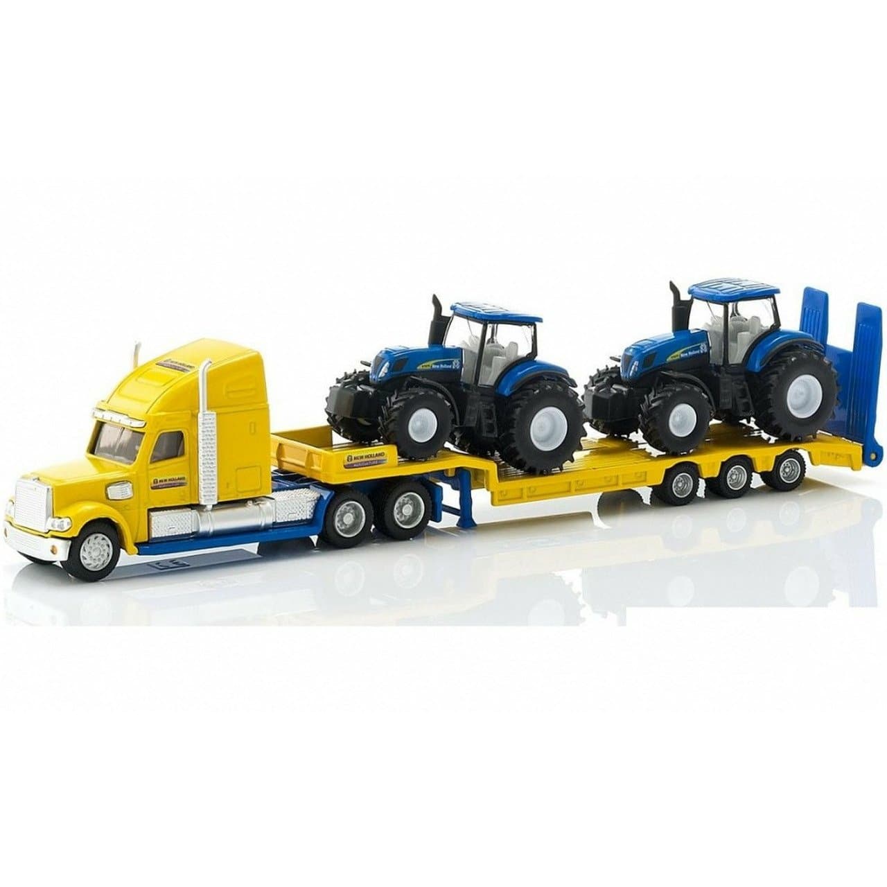 Siku Truck w 2 New Holland Tractors 1:87
