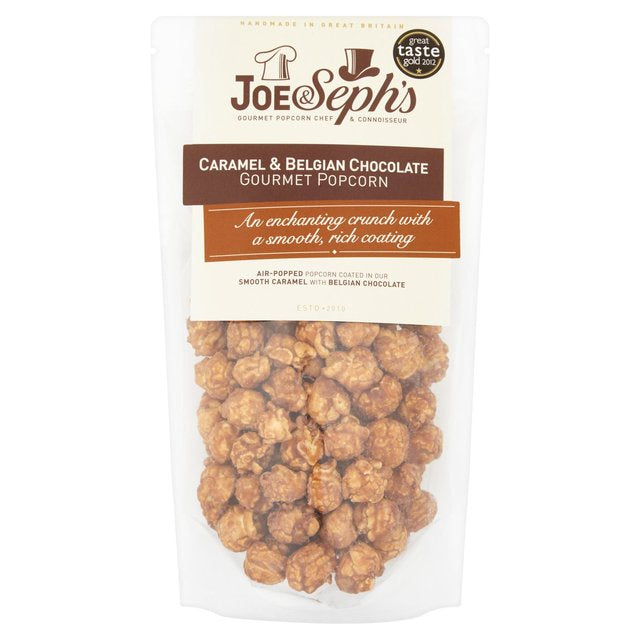 Joe & Sephs Caramel & Belgian Chocolate Popcorn 80g