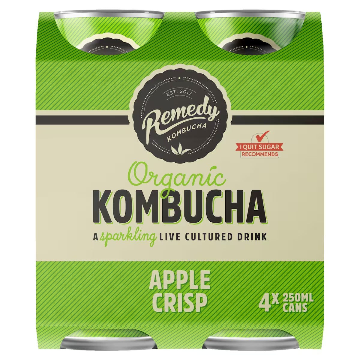 Remedy Organic Kombucha Apple Crisp 4 x 250ml