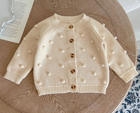 Apricot Knitted Bubble Cardigan | Size 6m