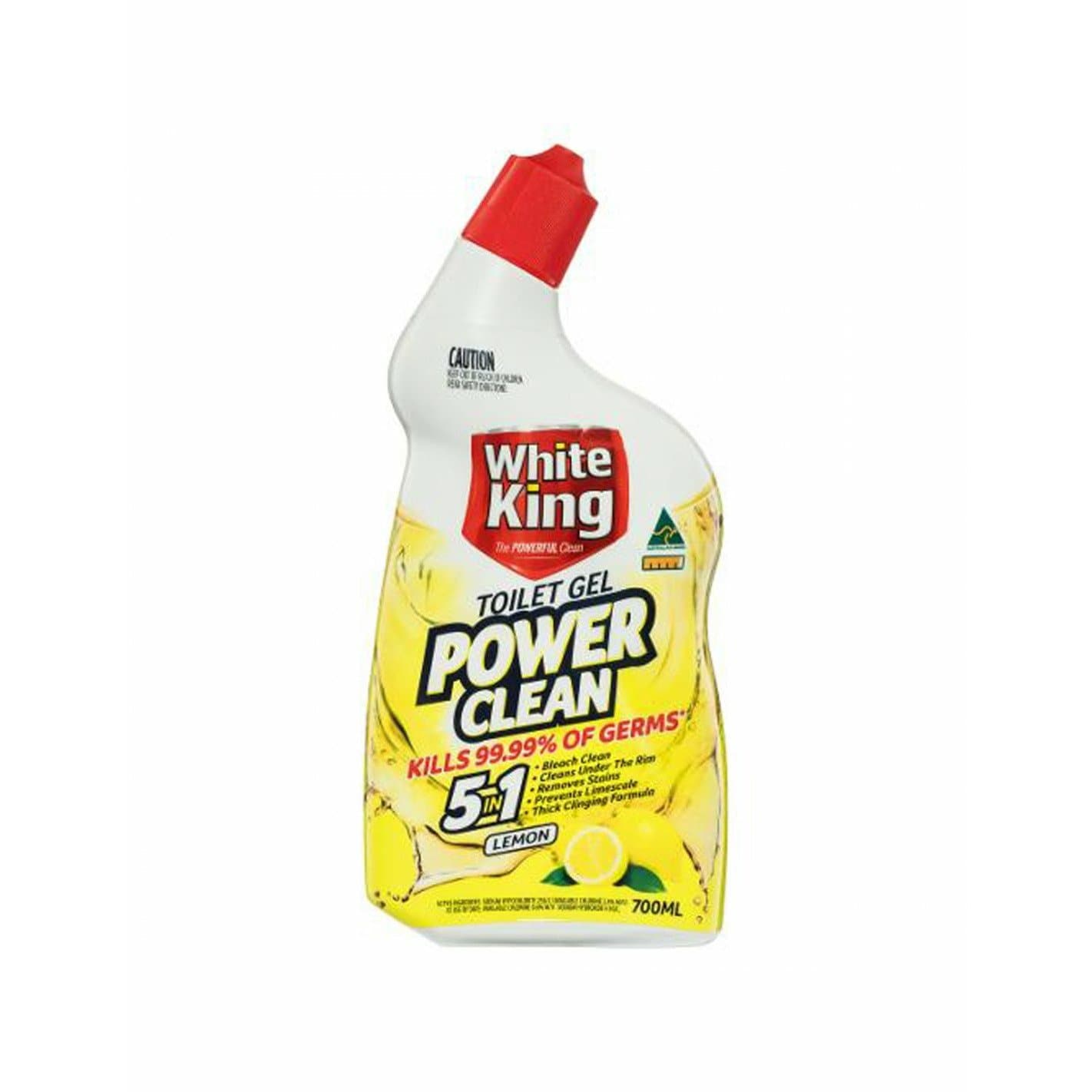 White King Toilet Cleaner Gel Lemon 700ml