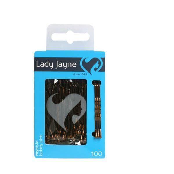 Lady Jayne Bobpin Brown 4.5cm 100pk