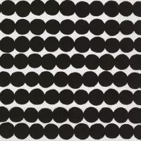 Marimekko  Rasymatto Black Cocktail Serviette