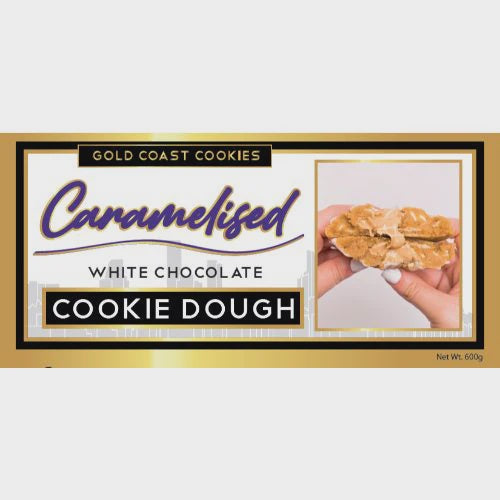 #Gold Coast Caramilk Cookie Dough with Belgian White Chocolate Chunks 600g