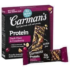 Carmans Dark Choc & Cranberry Protein Bars 5pk