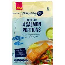 Community Co Salmon Portions Frozen 4pk 500g