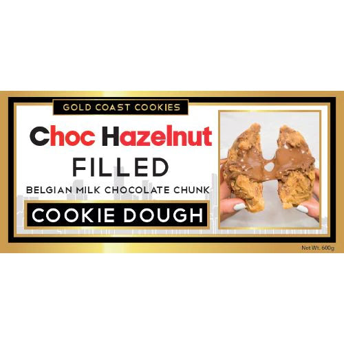 #Gold Coast Double Choc Filled Cookie Dough with Hazelnut Cream 600g