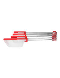 #Dreamfarm Levoons Measuring Spoons Clear Red