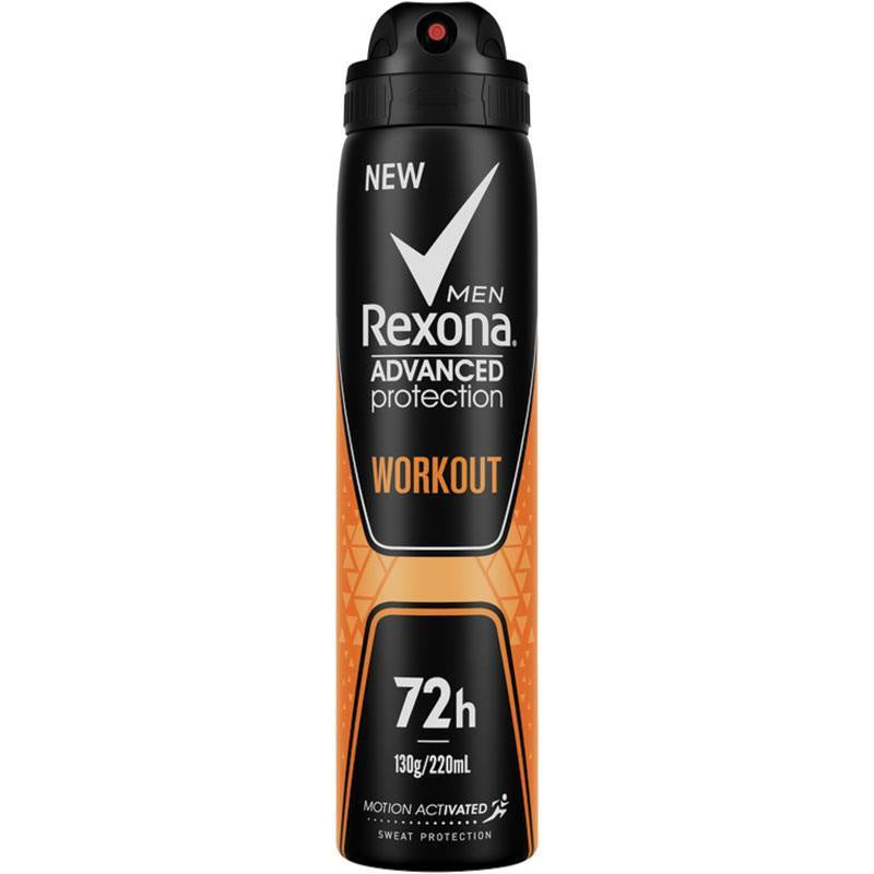 Rexona Mens Deodorant Workout 220ml