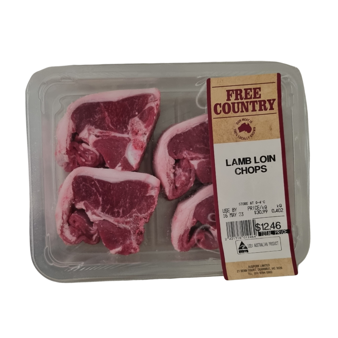 Lamb Loin Chops Free Country p/kg