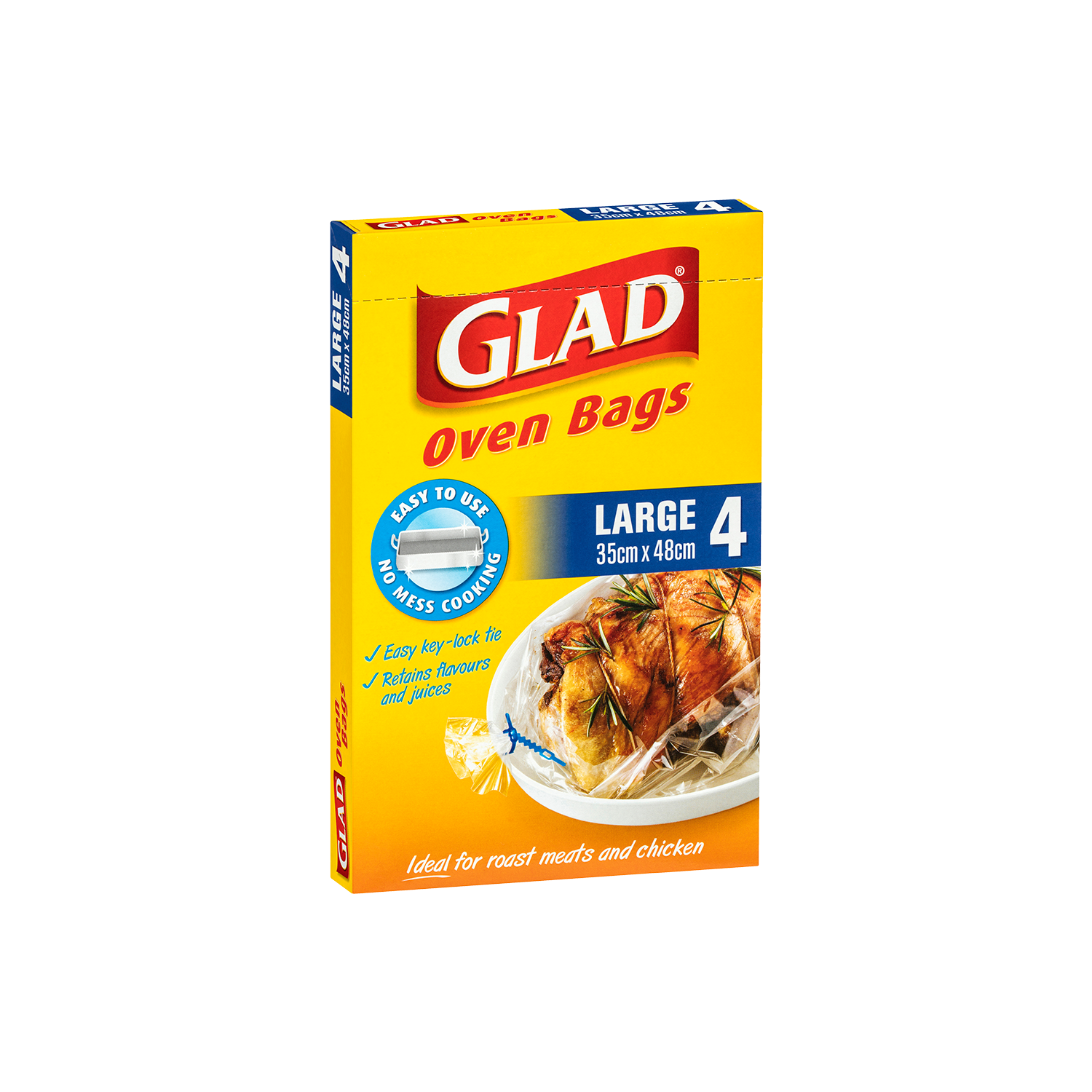 Glad Oven Bag Large 4pk