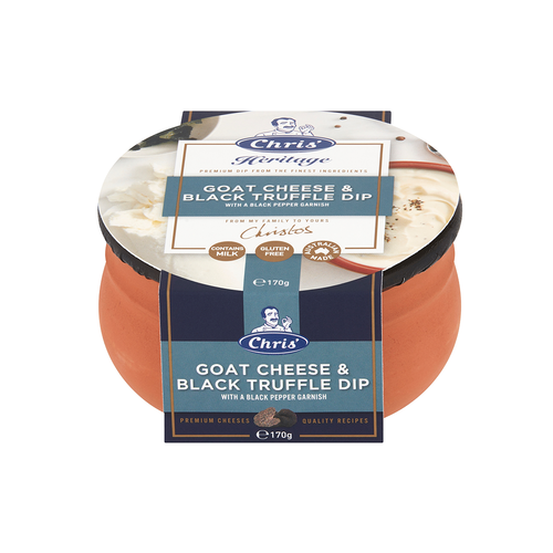 Chris Heritage Dip Goat Cheese & Black Truffle 170g