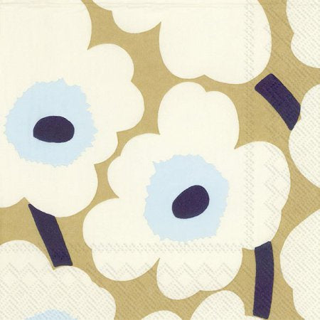 Marimekko Unikko Cream Gold Luncheon Serviette