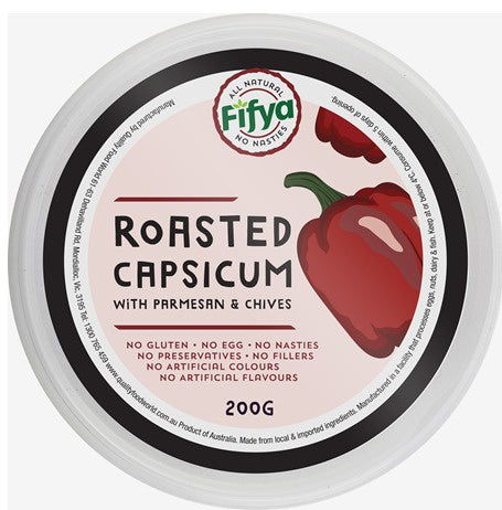 Fifya Roasted Capsicum with Parmesan & Chives Dip 200g