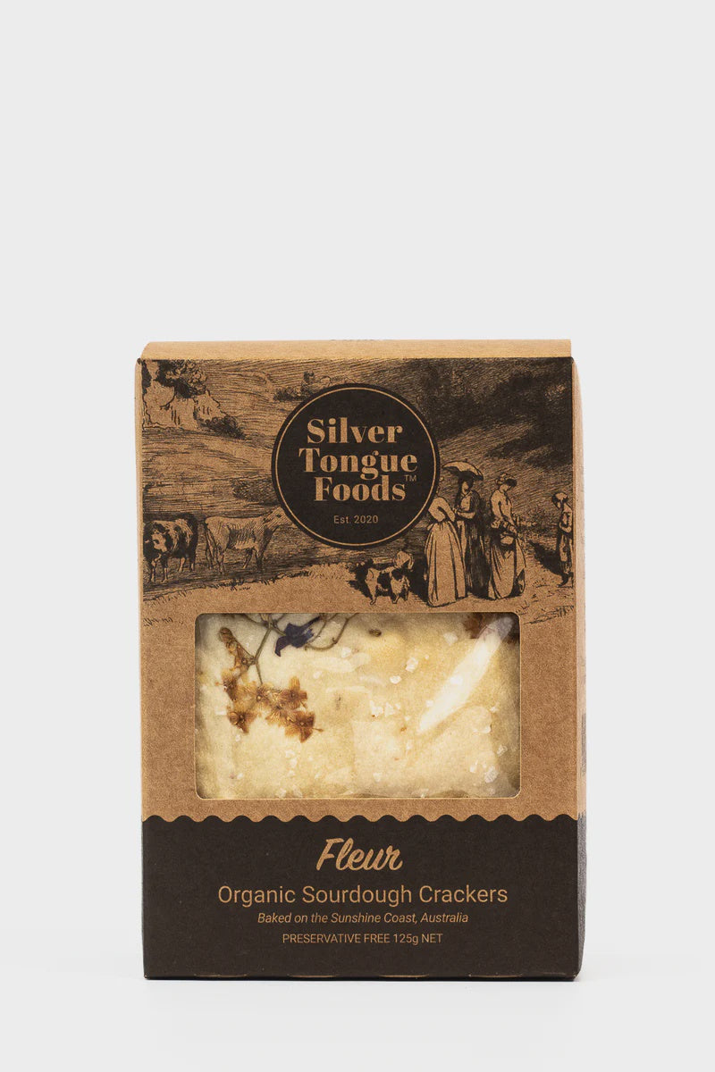 Silver Tongue Foods Fleur Sourdough Crackers 125g