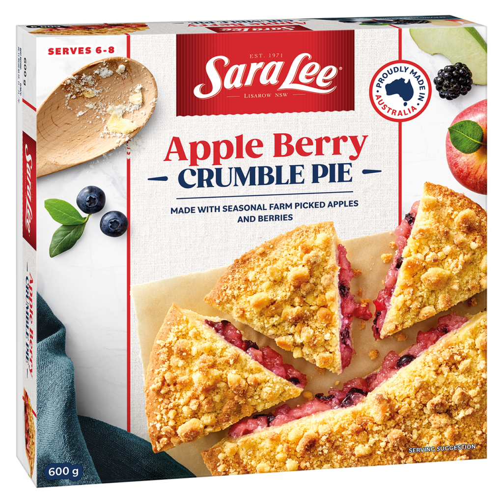 #Sara Lee Apple Berry Crumble Pie 600g