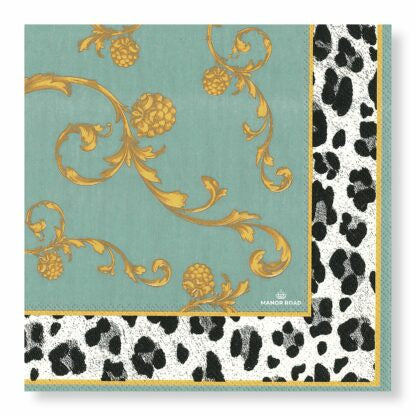 Manor Road Napkins Victorian Leopard Luncheon