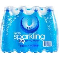 Nu Pure Sparkling Water 12x500ml