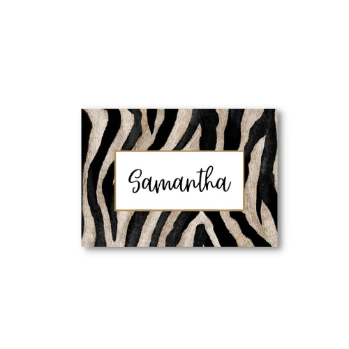 Manor Road Place Cards Zebra 45pk