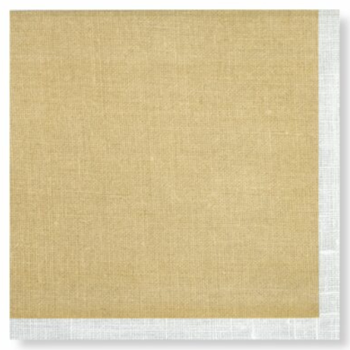 Manor Road Dinner Napkins Linen Gold