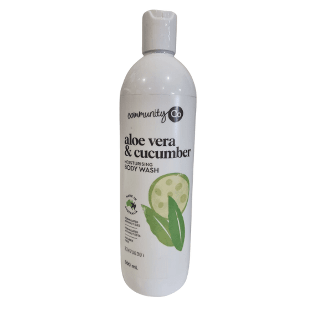 Community Co Body Wash Cucumber Aloe 500ml