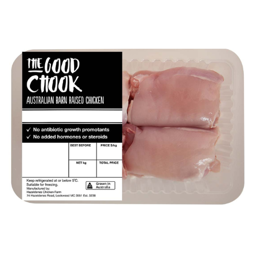 The Good Chook Chicken Thigh Fillet 600g