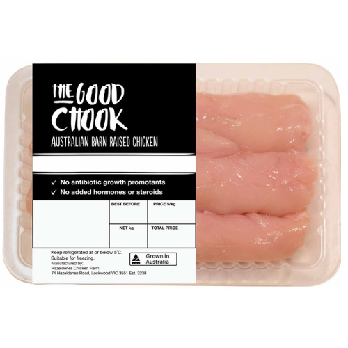 The Good Chook Chicken Tenderloin 500g
