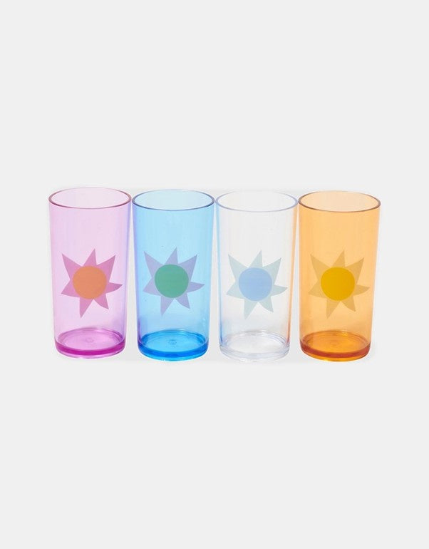 Poolside Tall Tumbler Utopia Multi Set Of 4