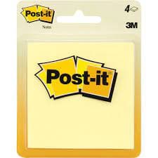 Post It Notes Yellow 1pk