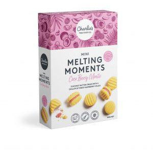 Charlies Mini Melting Moments Cocoa Berry Monte 100g