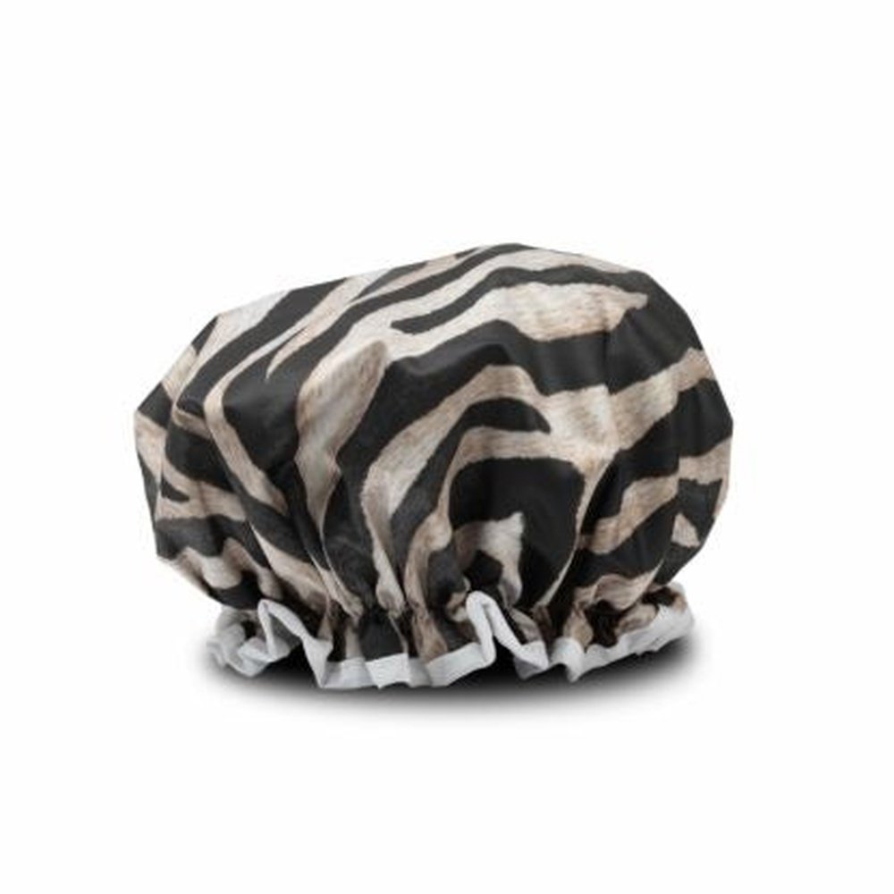 Manor Road Shower Cap Zebra