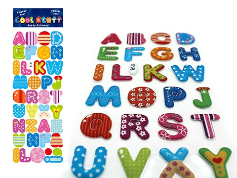 Puffy Alphabet Stickers