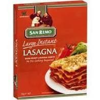 San Remo Lasagne Sheets Large 250g