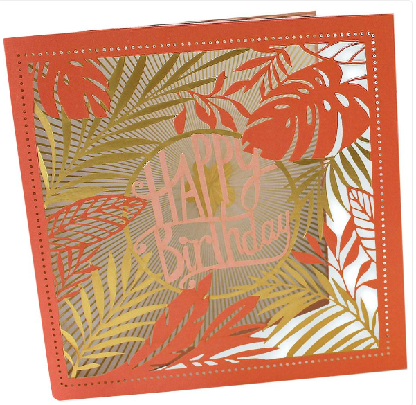 Jungle Palm Laser Cut Card